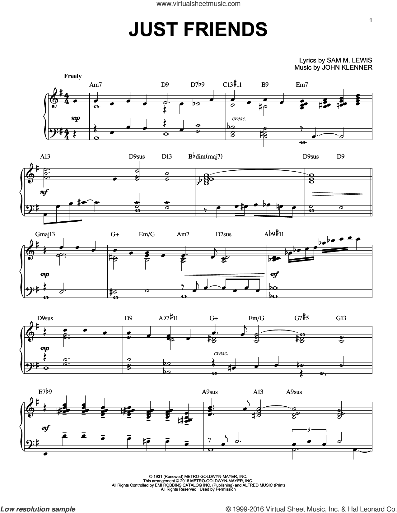 Just Friends (arr. Brent Edstrom)