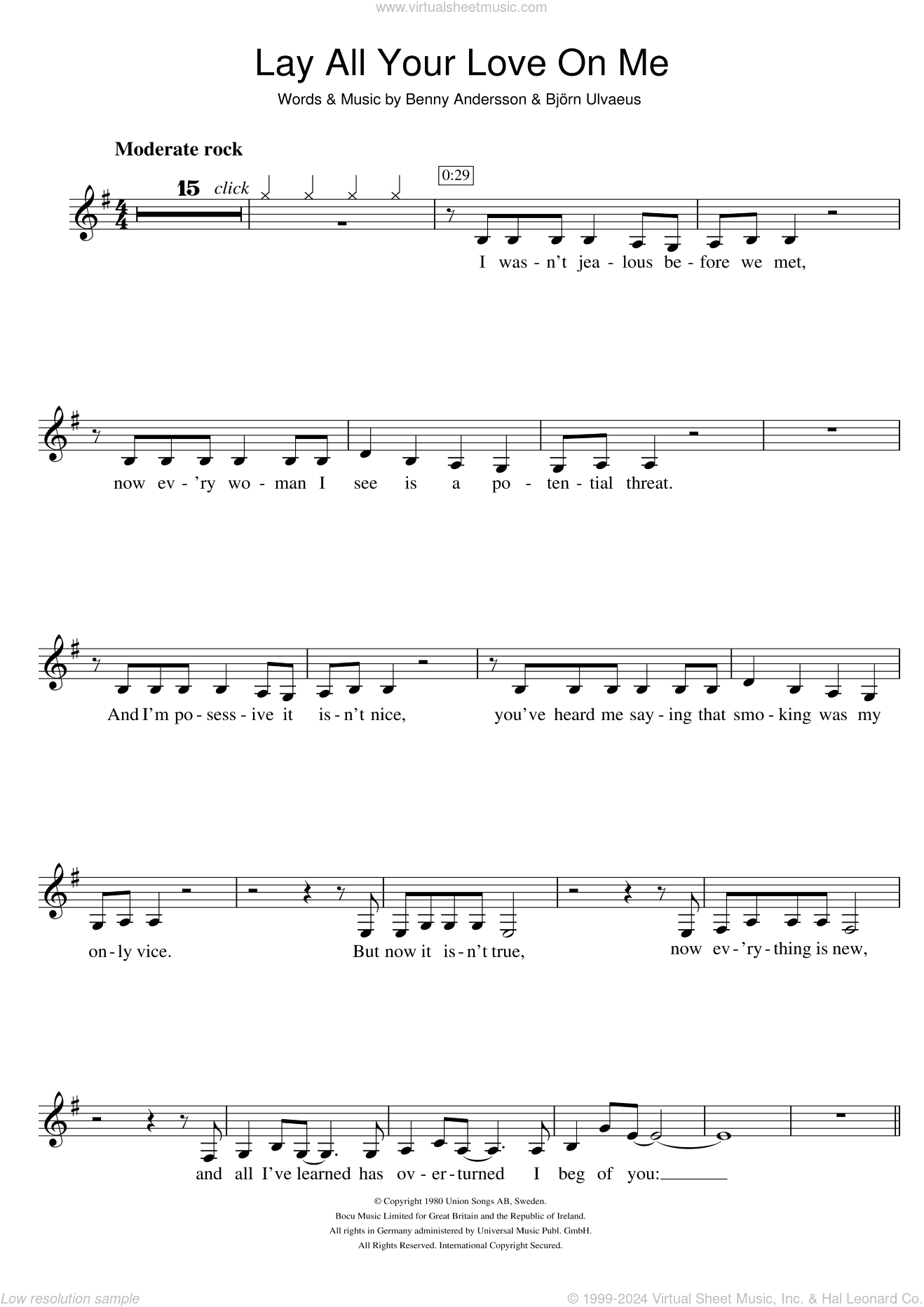Lay All Your Love On Me