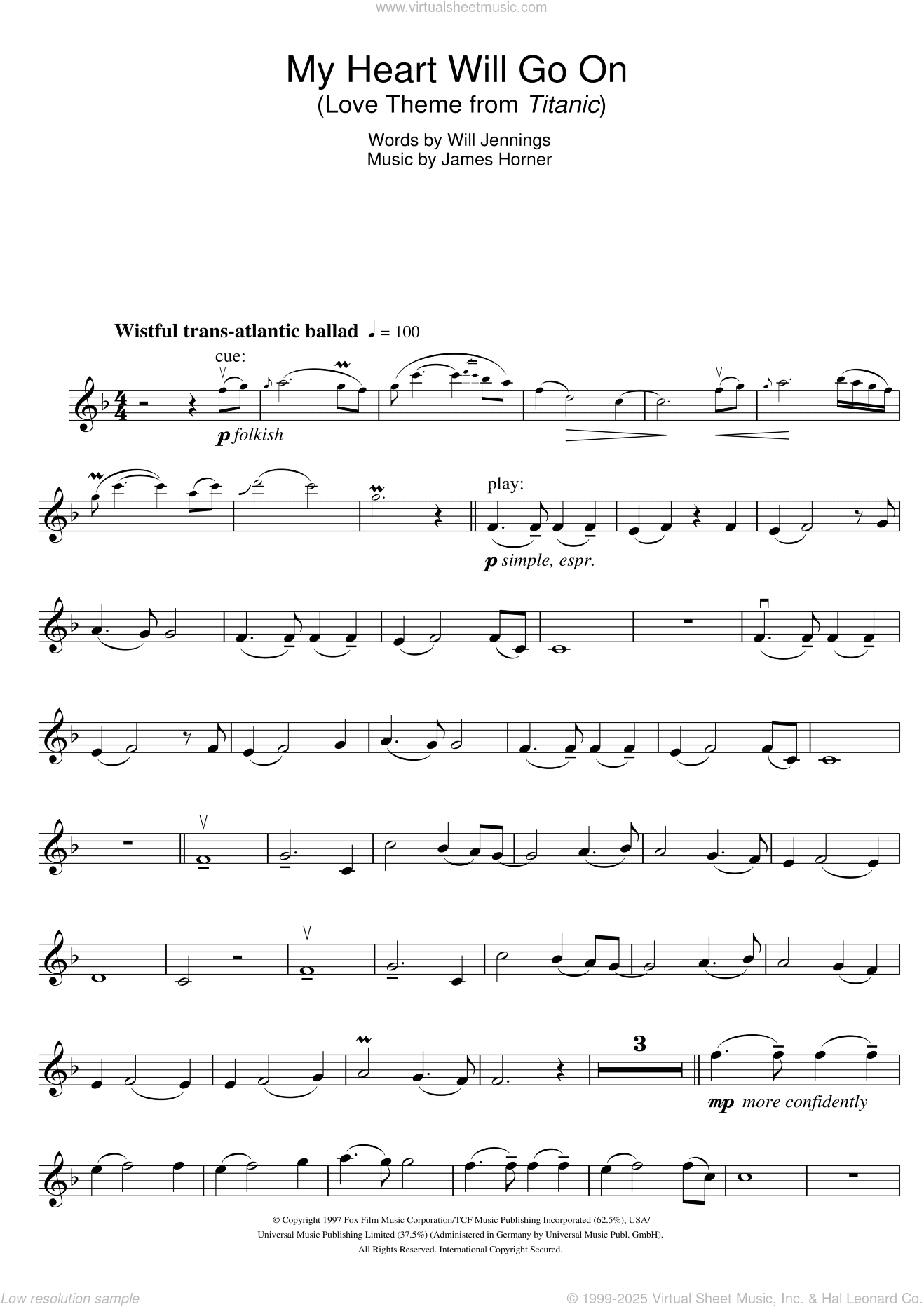 My Heart Will Go On (Love Theme from Titanic)