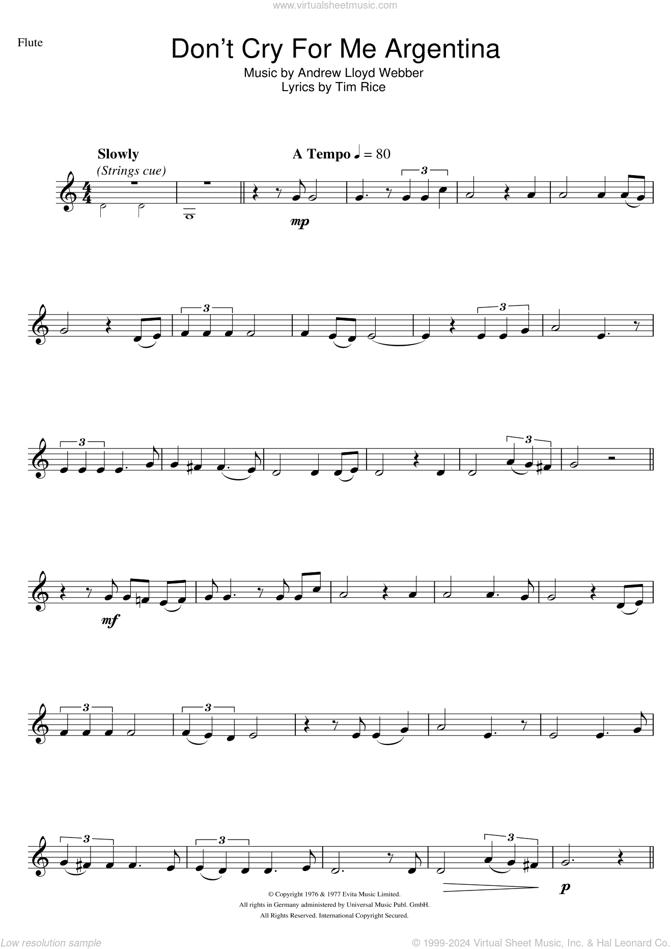 Don't Cry For Me Argentina (from Evita)