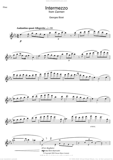 Intermezzo from Carmen Act III