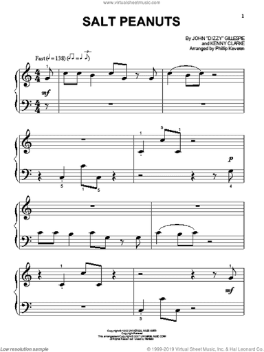 Salt Peanuts (arr. Phillip Keveren)