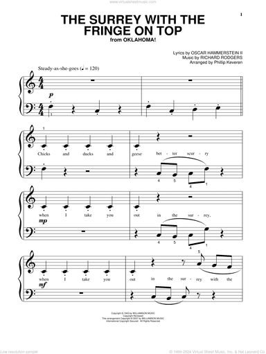 The Surrey With The Fringe On Top (from Oklahoma!) (arr. Phillip Keveren)