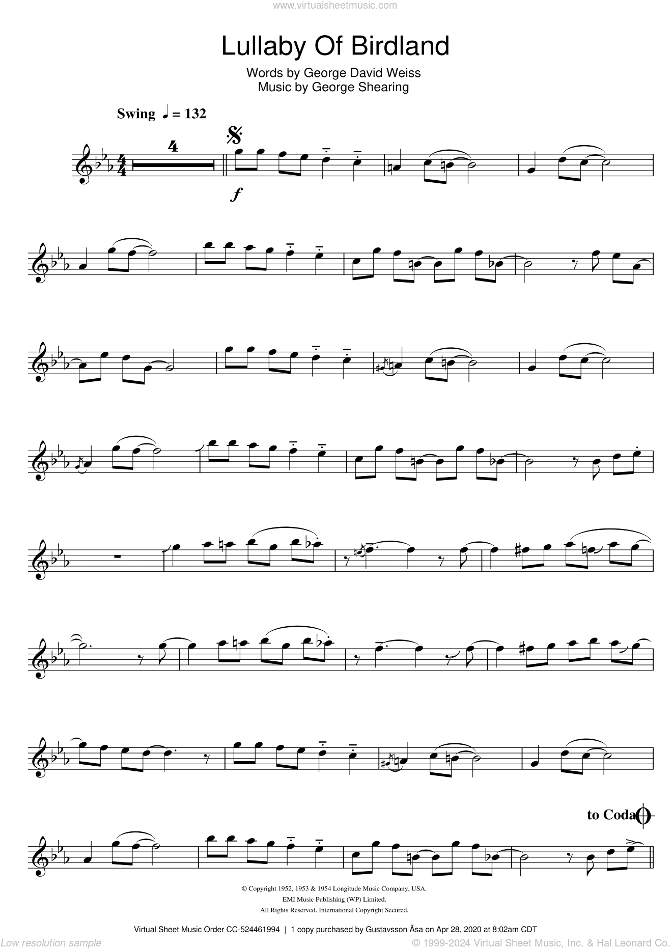 Lullaby Of Birdland