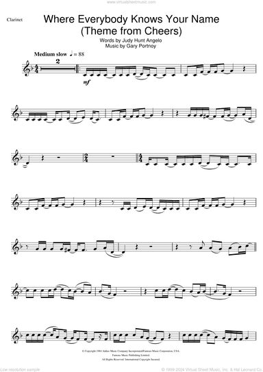 Where Everybody Knows Your Name (Theme from Cheers)