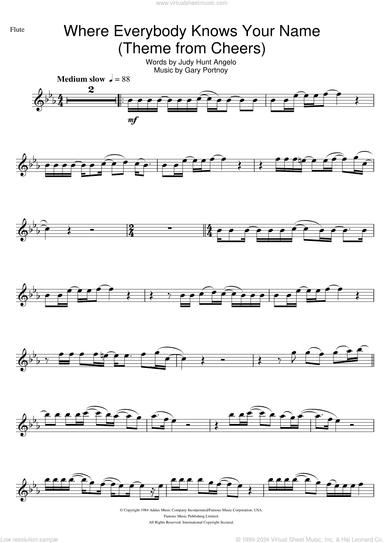 Where Everybody Knows Your Name (Theme from Cheers)