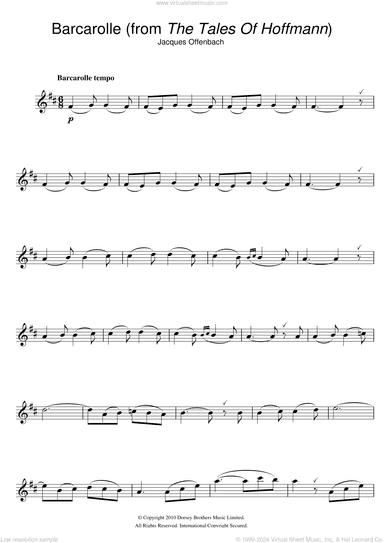 Barcarolle (from The Tales Of Hoffmann)