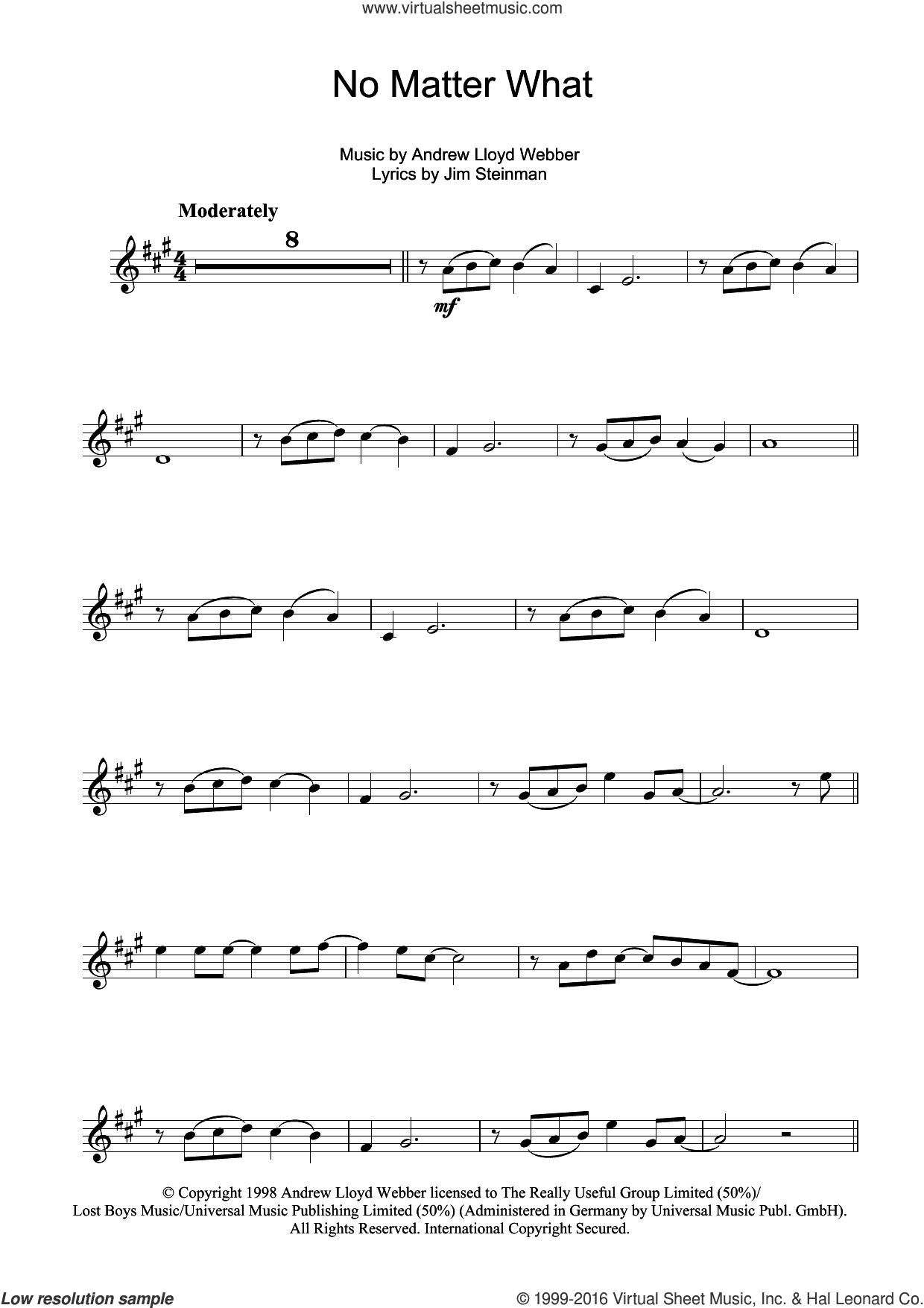 No Matter What (from Whistle Down The Wind)
