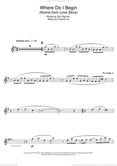 Where Do I Begin (theme from Love Story)