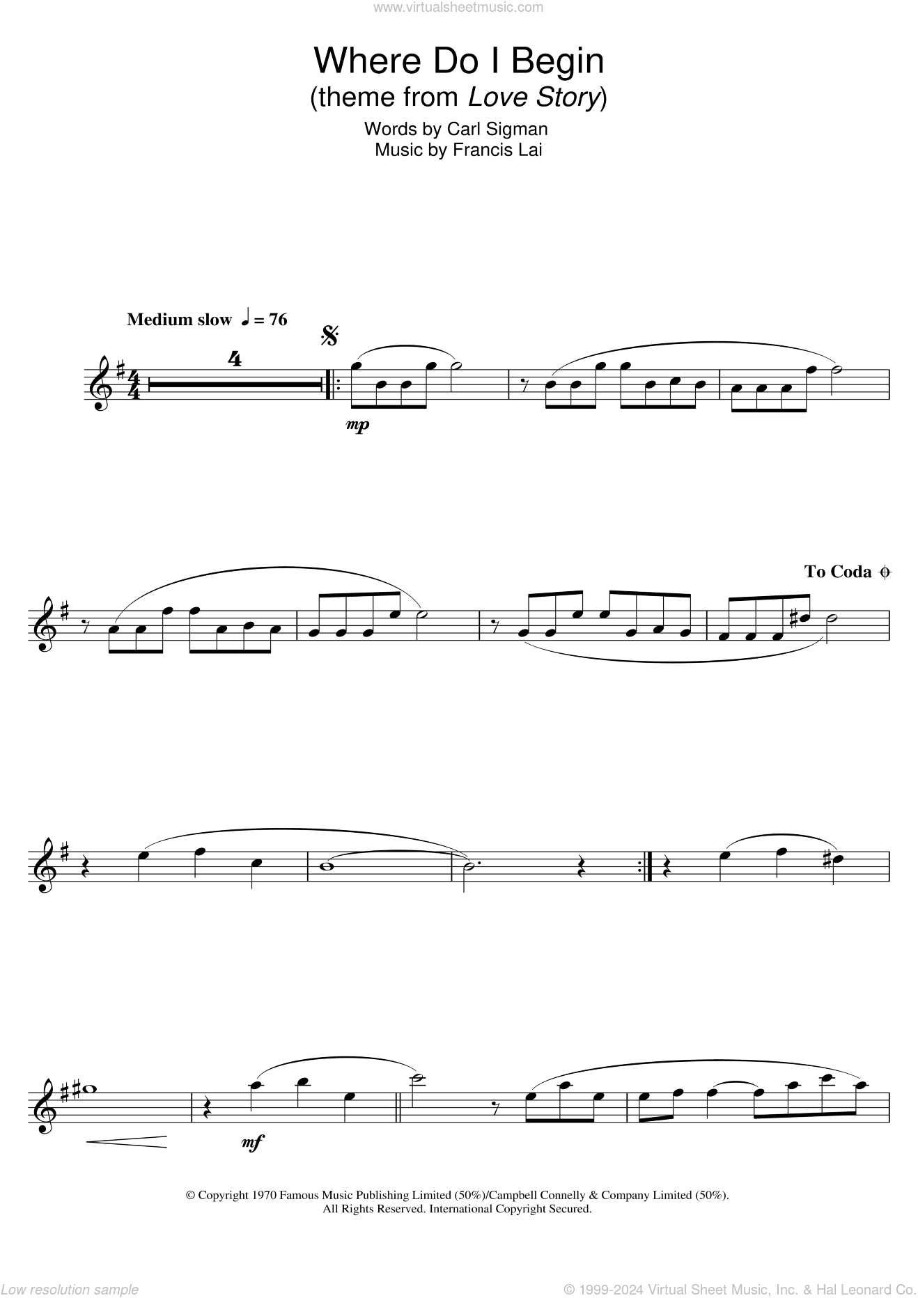 Where Do I Begin (theme from Love Story)