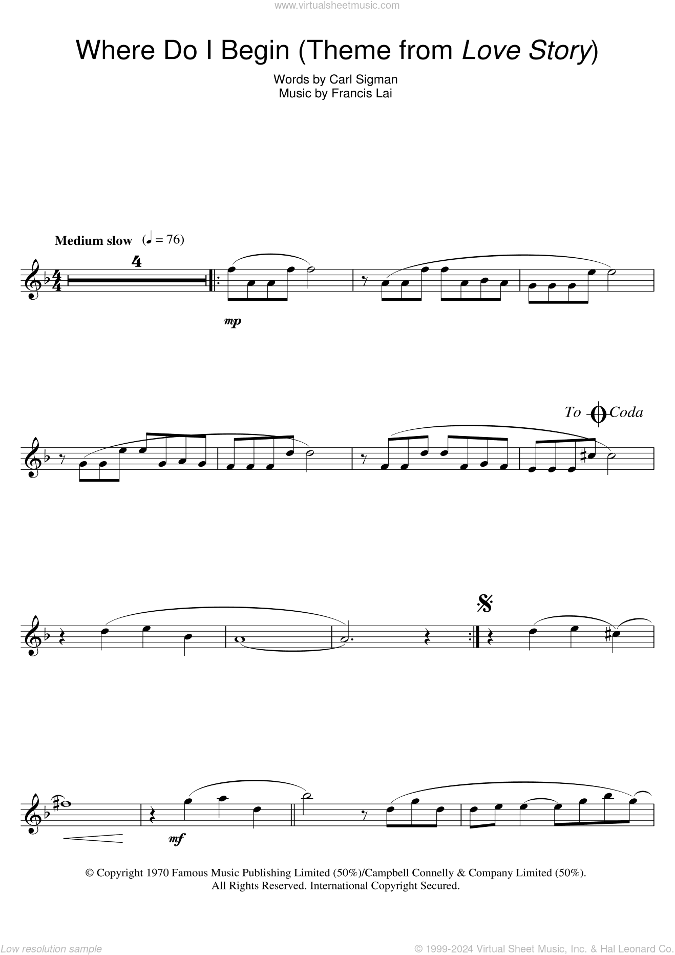 Where Do I Begin (theme from Love Story)