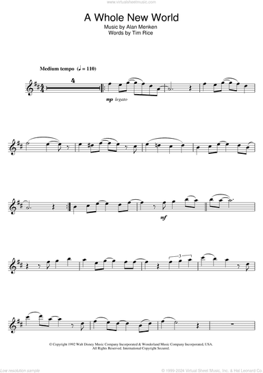 A Whole New World (from Aladdin)
