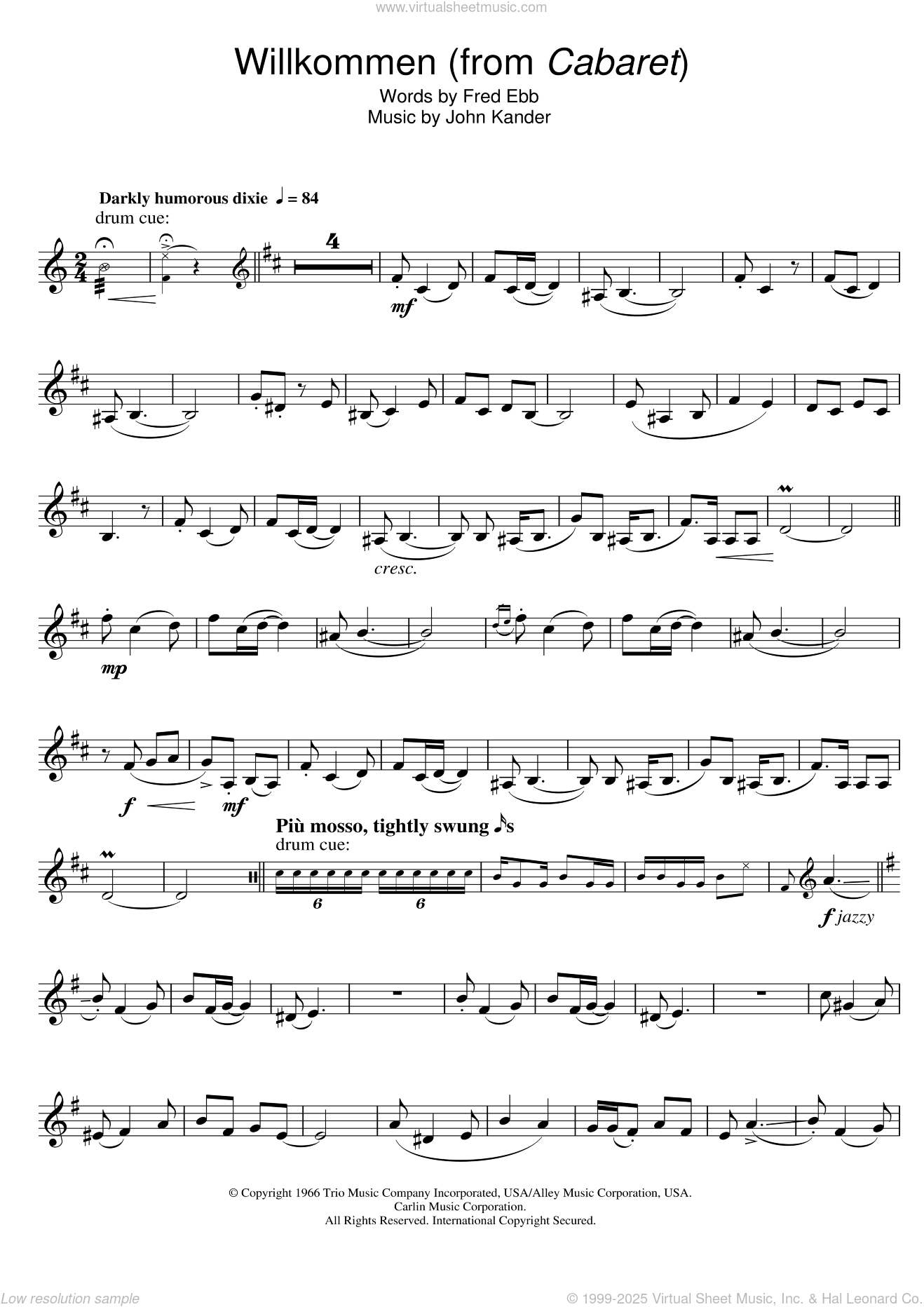 Willkommen (from Cabaret)