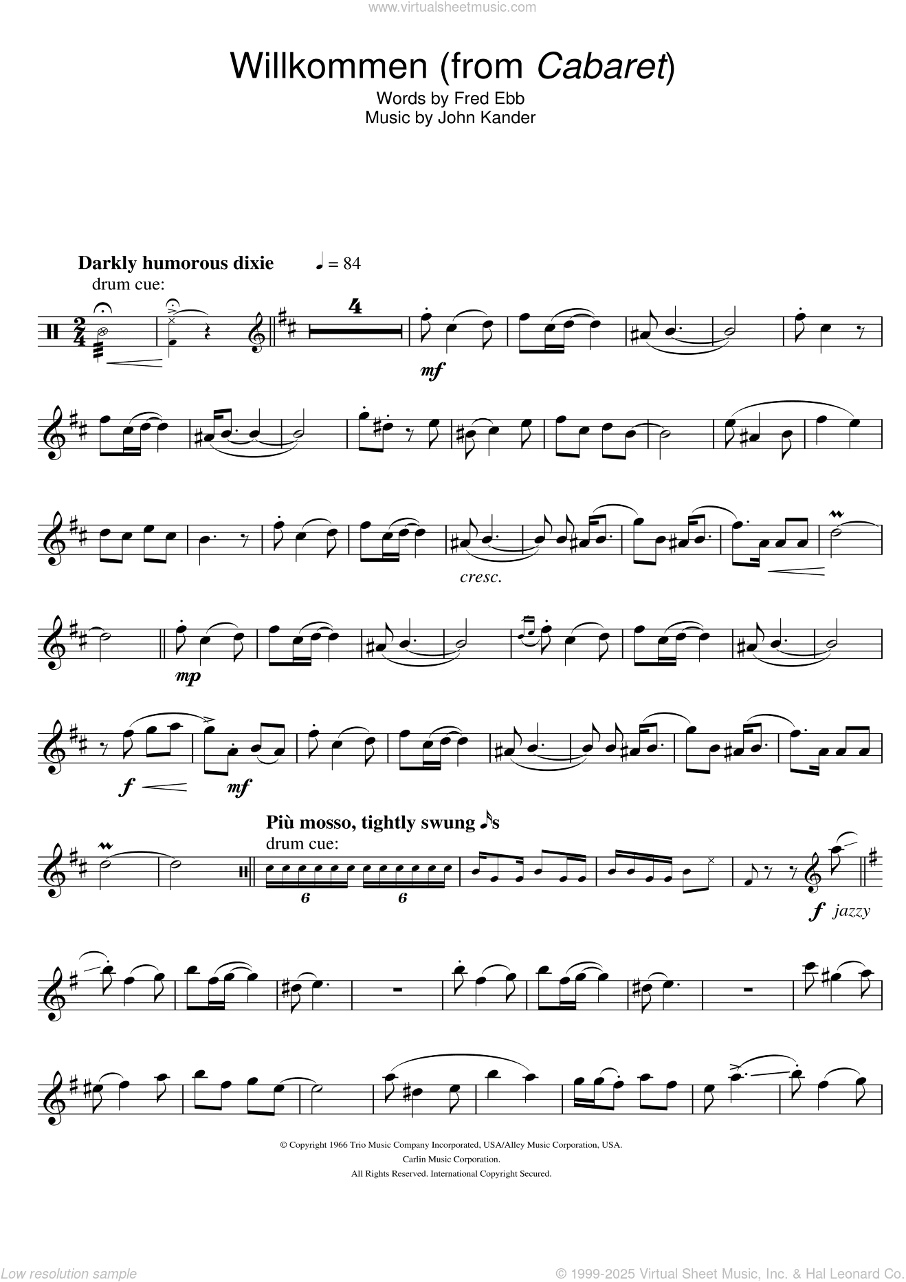 Willkommen (from Cabaret)