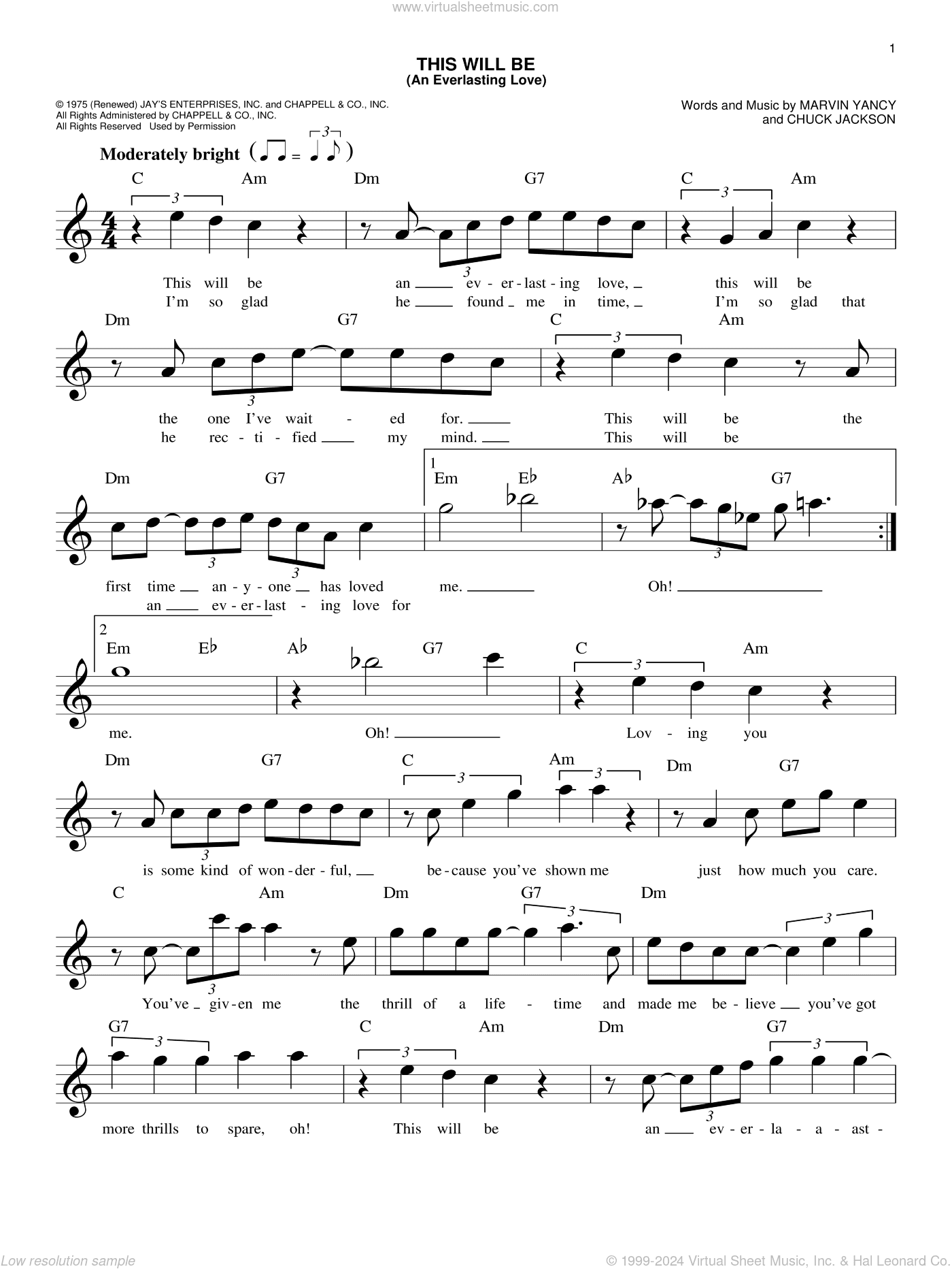 This Will Be (An Everlasting Love)