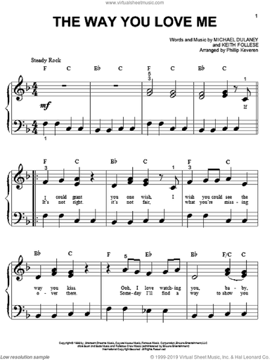 The Way You Love Me (arr. Phillip Keveren)