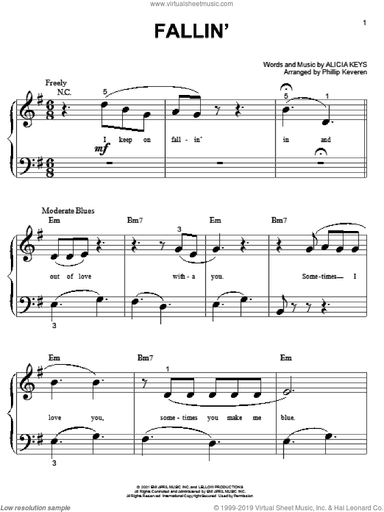 Fallin' (arr. Phillip Keveren)