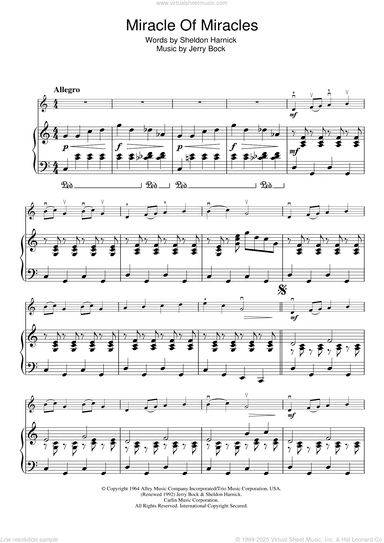 Miracle Of Miracles (from Fiddler On The Roof)