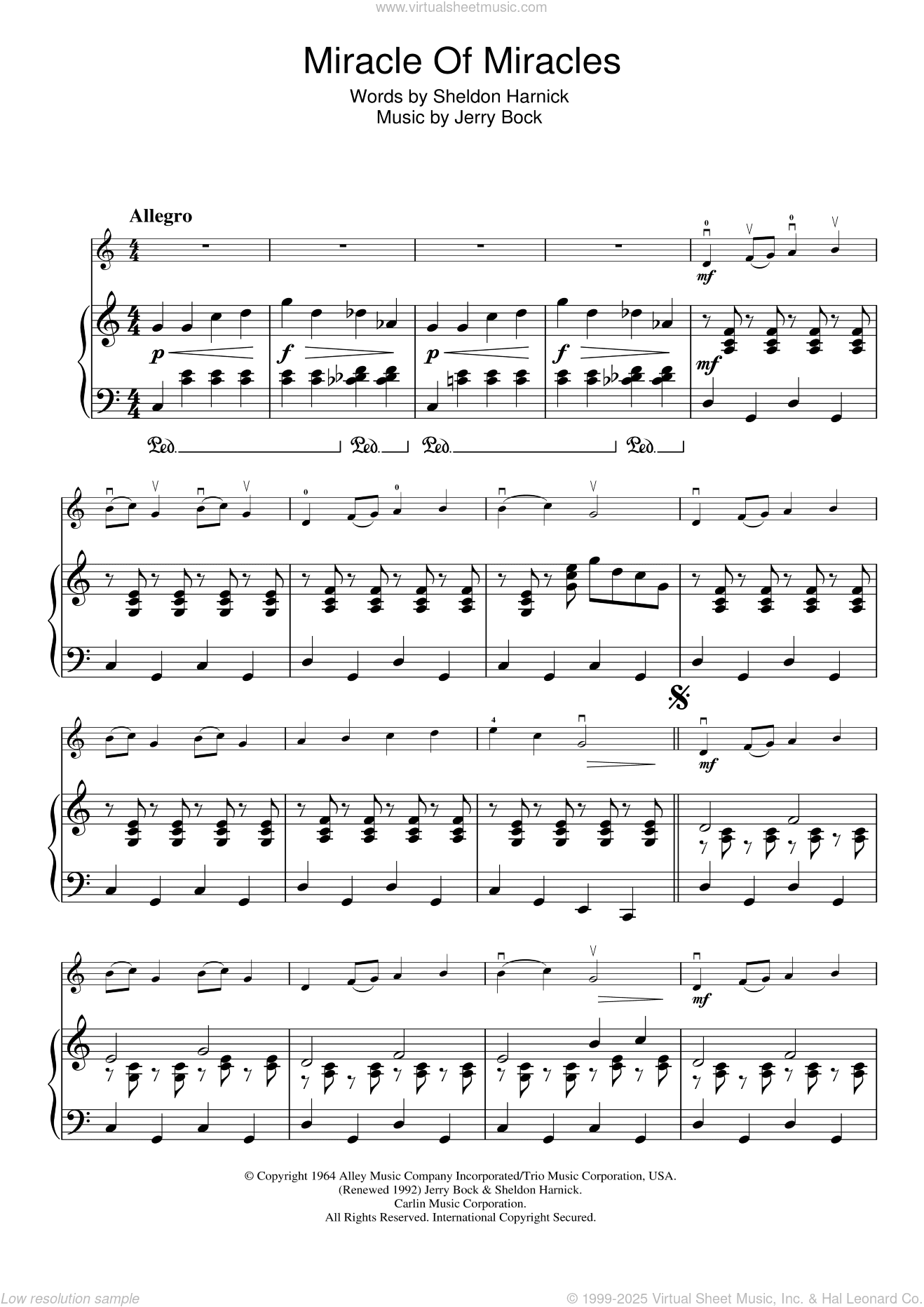 Miracle Of Miracles (from Fiddler On The Roof)