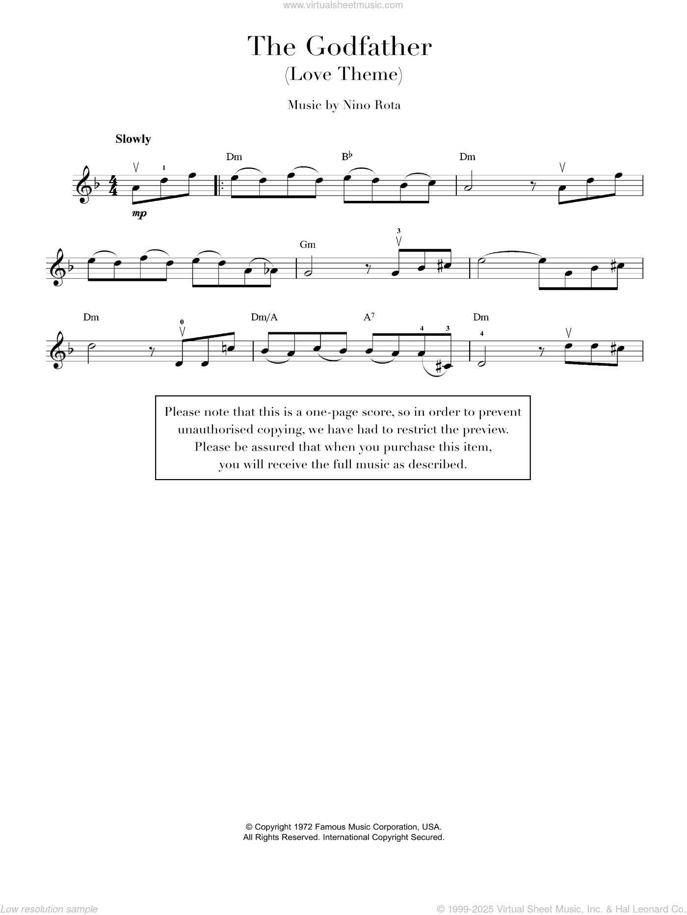 Theme from The Godfather