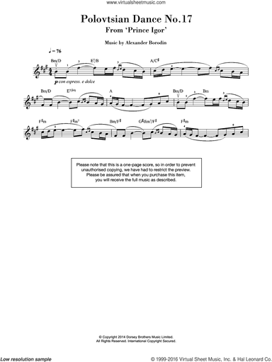 Polovtsian Dance No.17 (from 'Prince Igor')