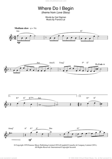 Where Do I Begin (theme from Love Story)