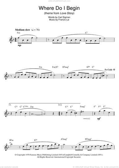 Where Do I Begin (theme from Love Story)