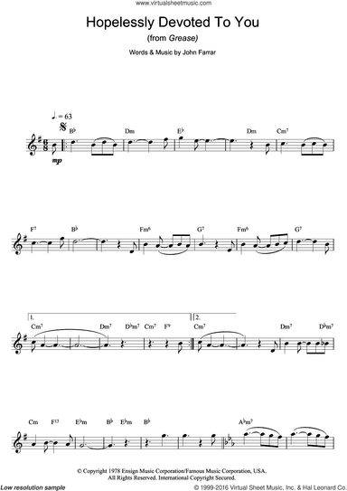 Hopelessly Devoted To You (from Grease)