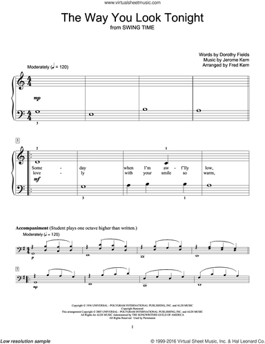 The Way You Look Tonight (arr. Fred Kern)