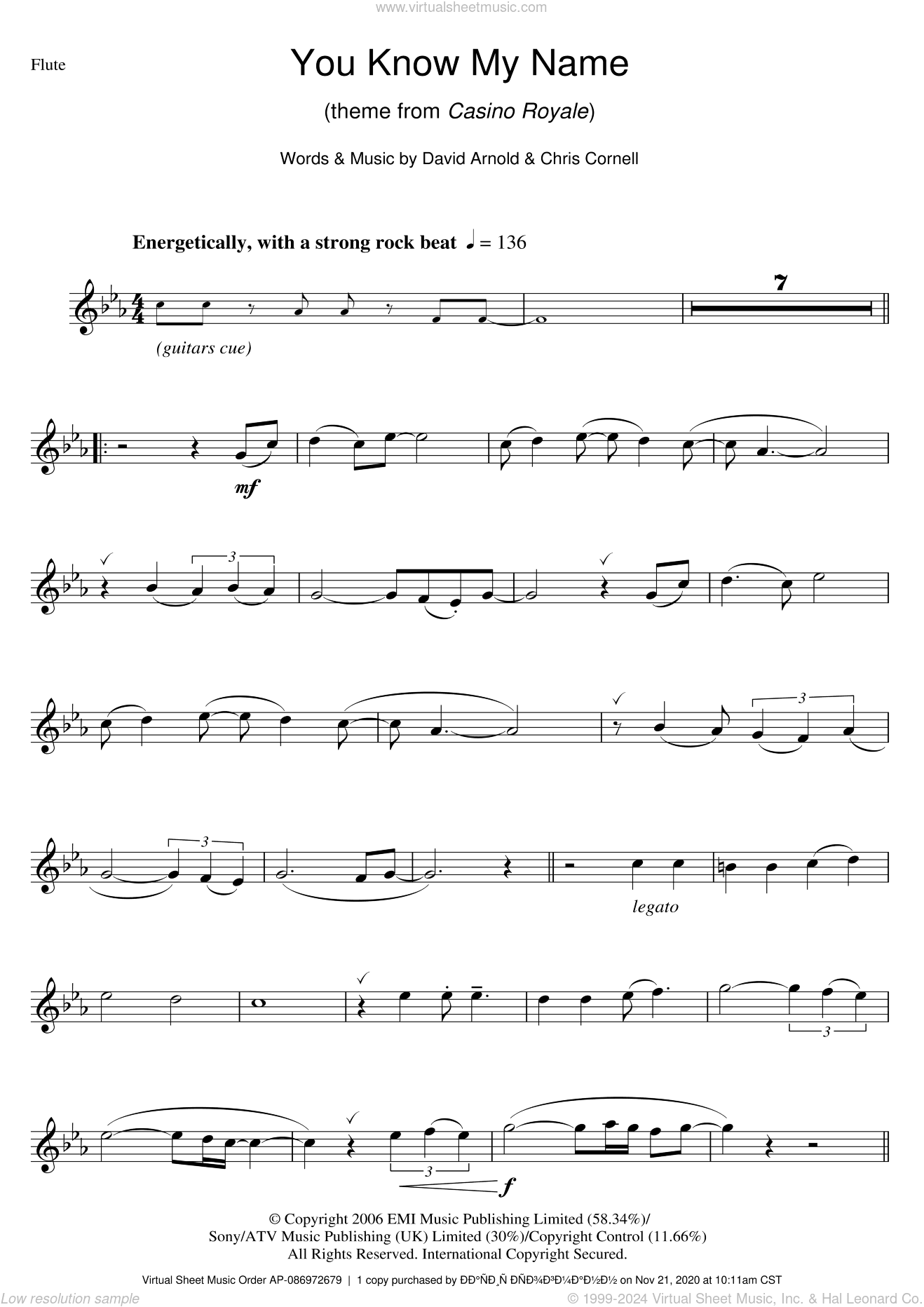 You Know My Name (theme from James Bond: Casino Royale)