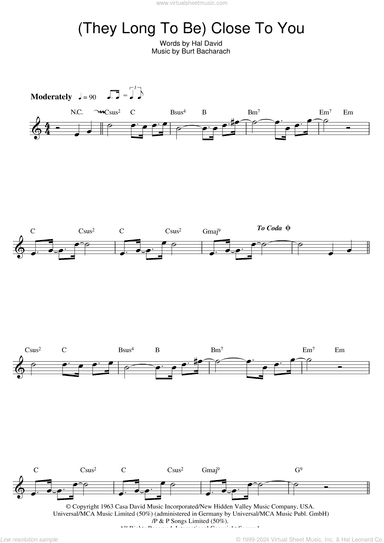 (They Long To Be) Close To You