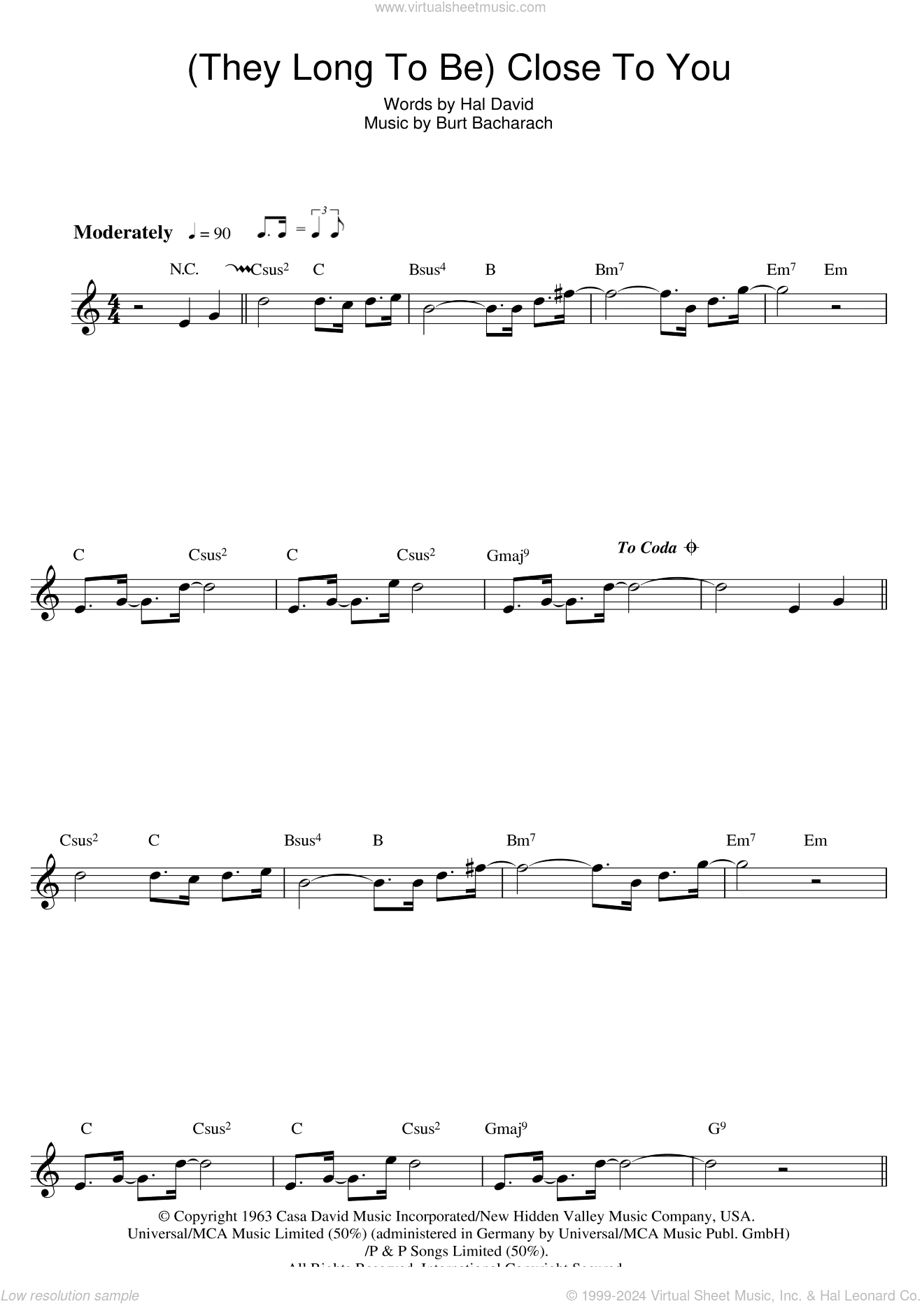 (They Long To Be) Close To You