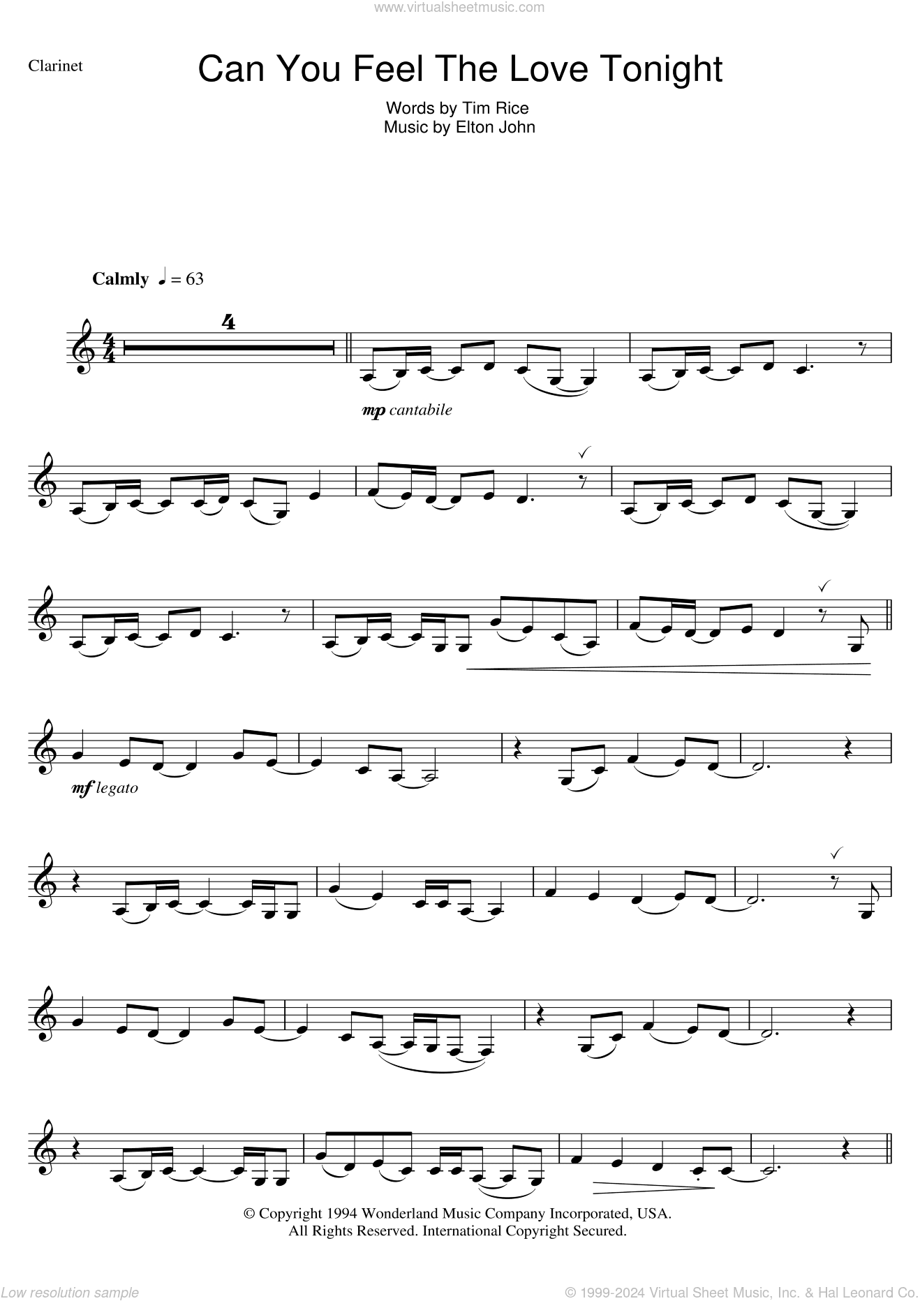 Can You Feel The Love Tonight (from The Lion King)
