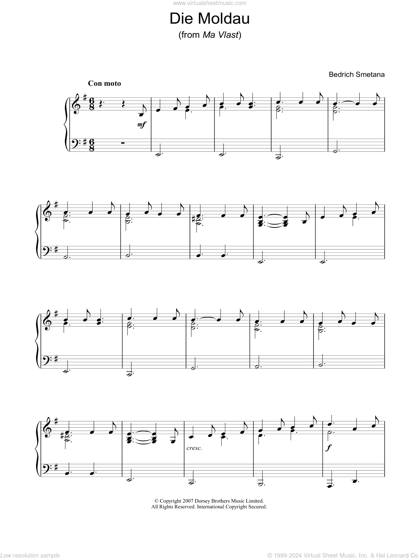 Die Moldau (from Ma Vlast), (intermediate)