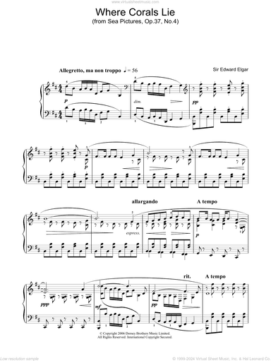 Where Corals Lie (from Sea Pictures, Op.37, No.4)