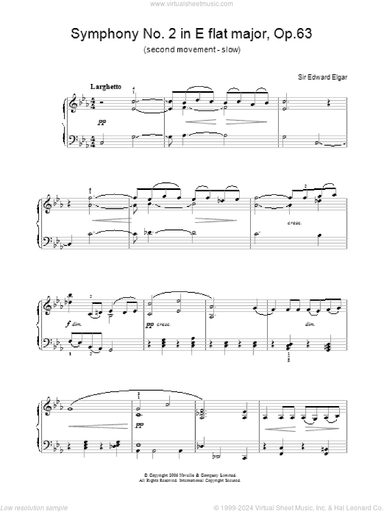 Symphony No.2 In E Flat Major, Op.63 (second movement - slow)