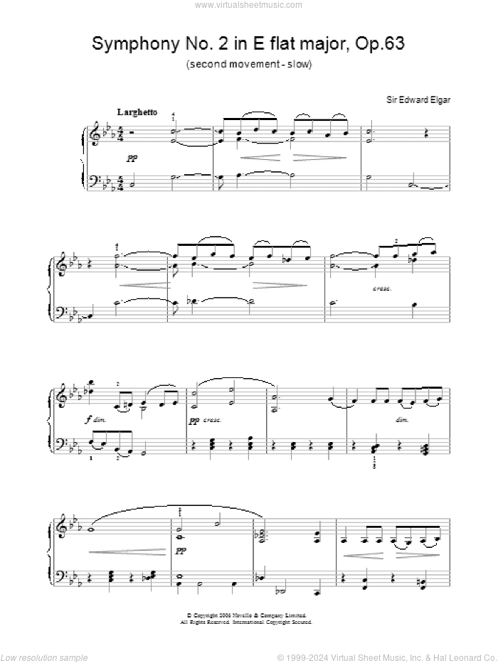 Symphony No.2 In E Flat Major, Op.63 (second movement - slow)