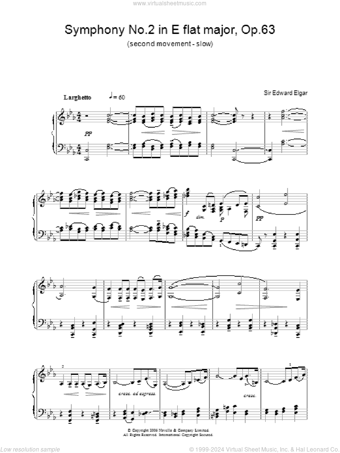 Symphony No.2 In E Flat Major, Op.63 (second movement - slow)