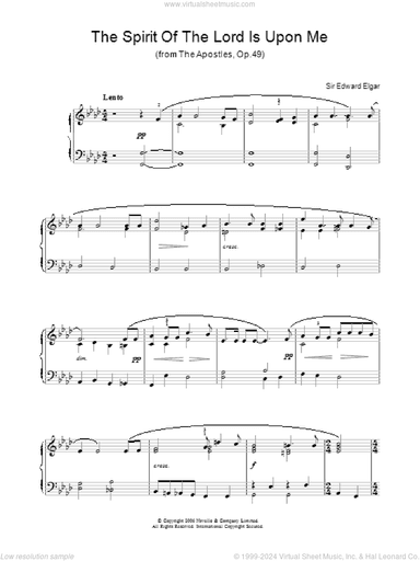 The Spirit Of The Lord Is Upon Me (from The Apostles, Op.49)
