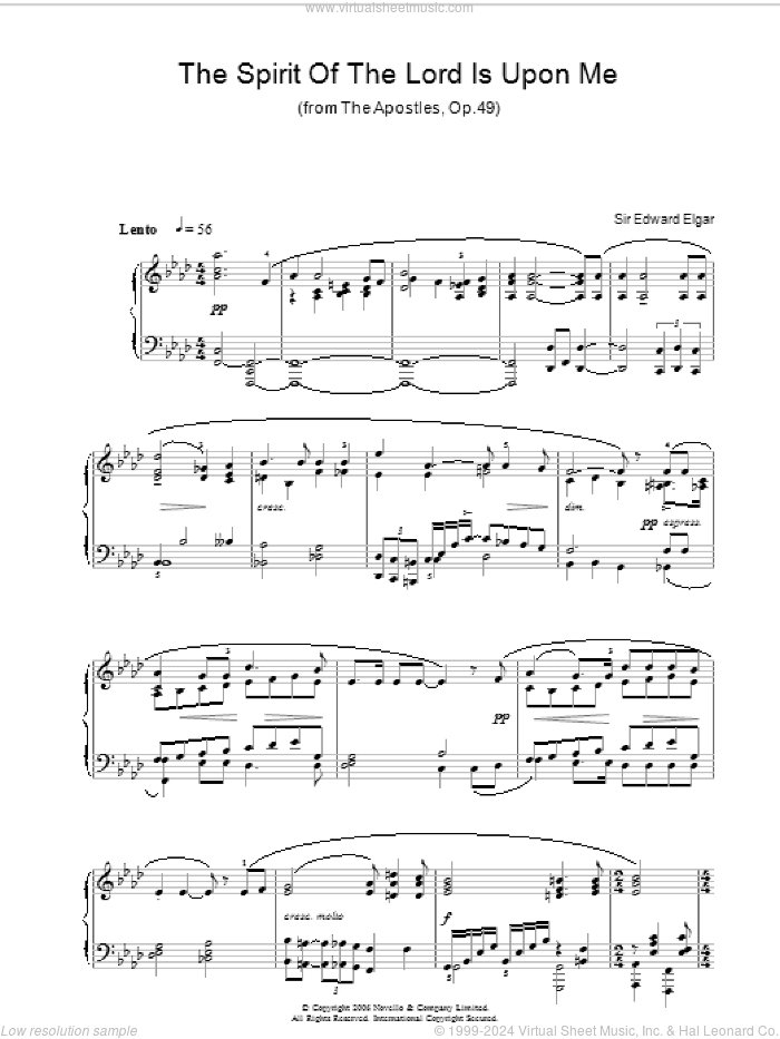 The Spirit Of The Lord Is Upon Me (from The Apostles, Op.49)