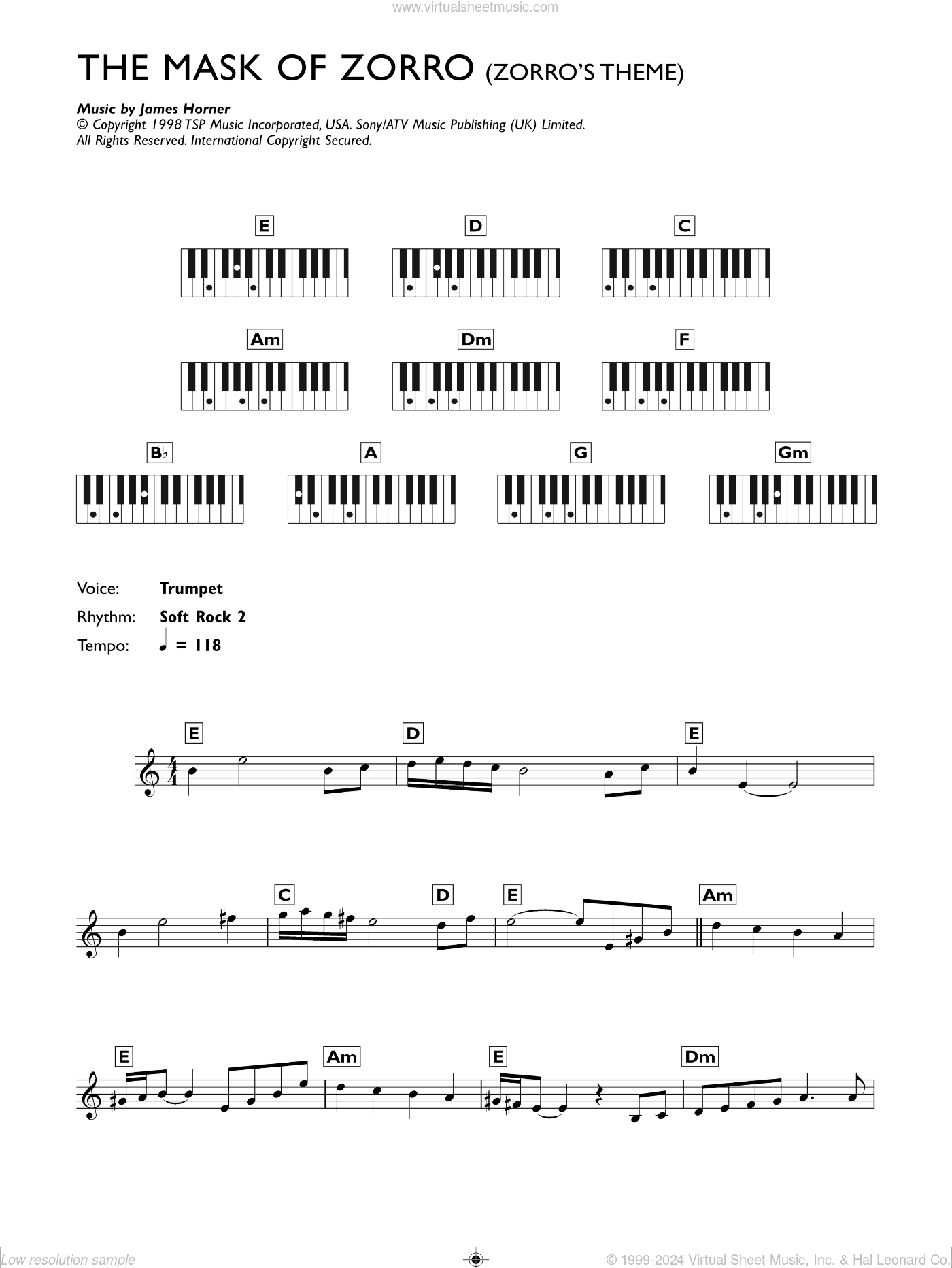 Zorro's Theme (from The Mask Of Zorro)