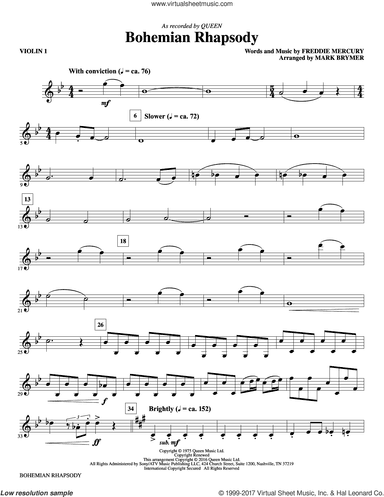 Bohemian Rhapsody (arr. Mark Brymer) (complete set of parts)