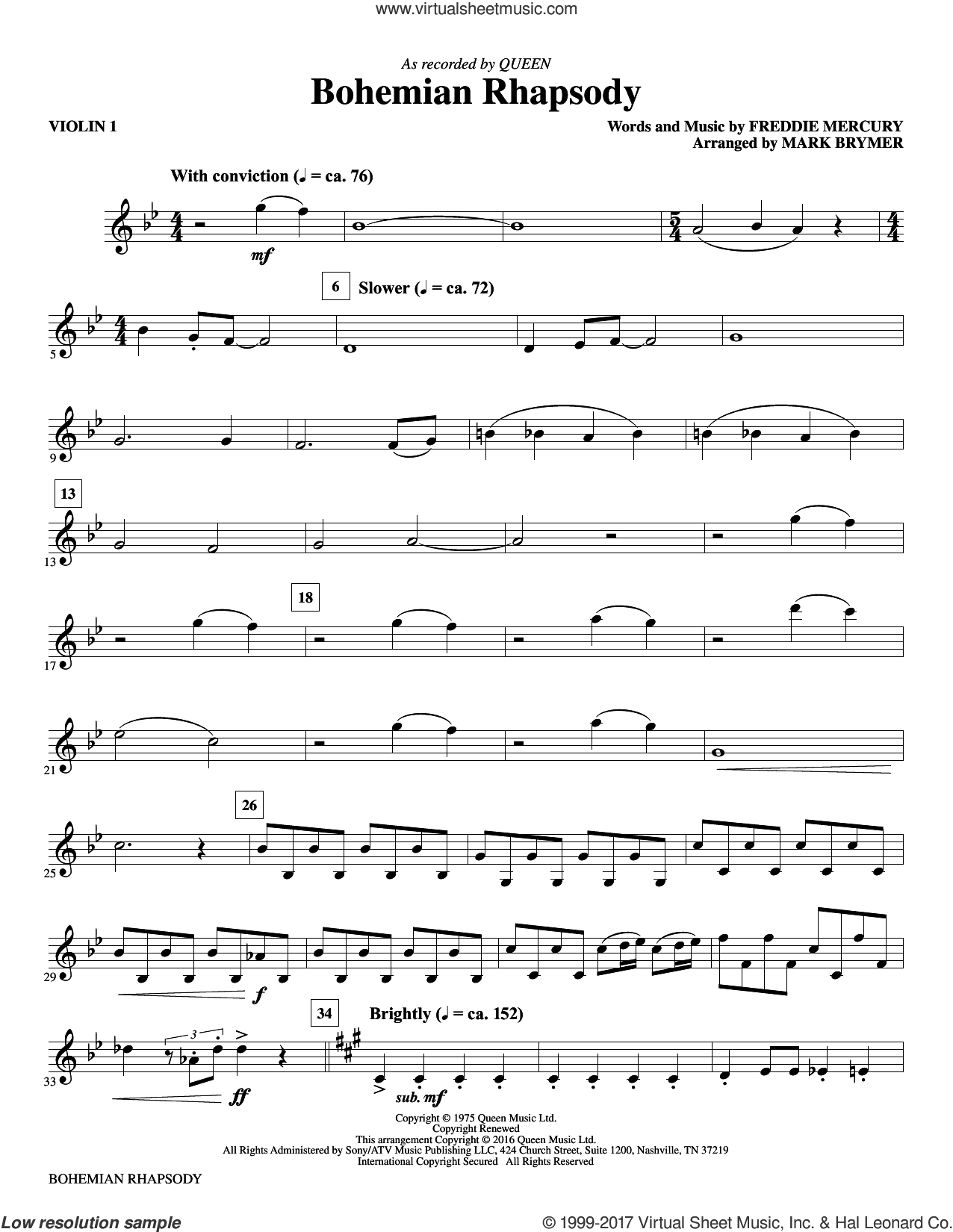 Bohemian Rhapsody (arr. Mark Brymer) (complete set of parts)