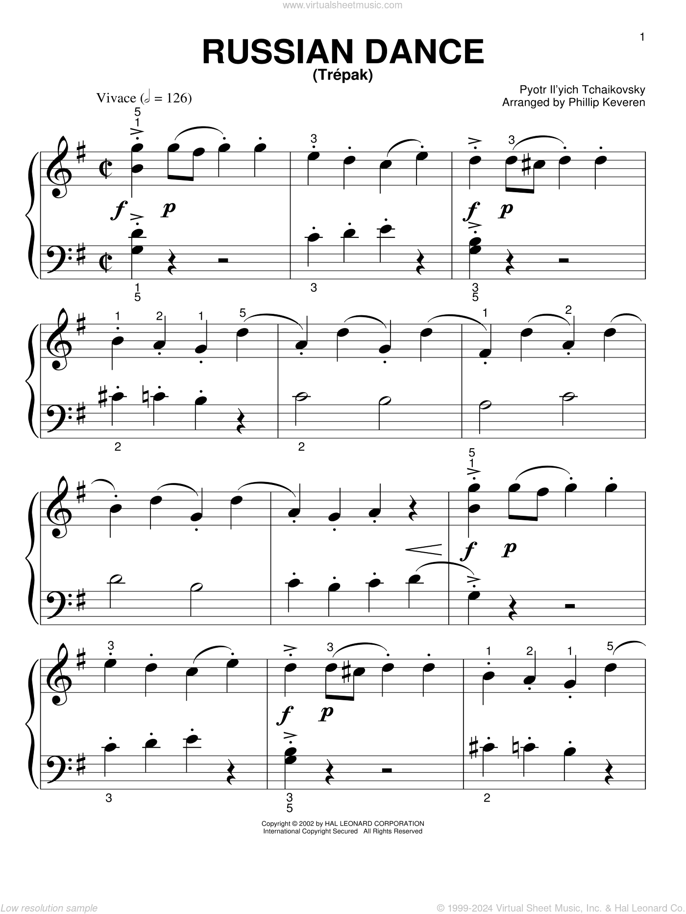 Russian Dance (Trepak) (arr. Phillip Keveren)