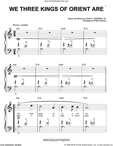We Three Kings Of Orient Are (arr. Phillip Keveren)