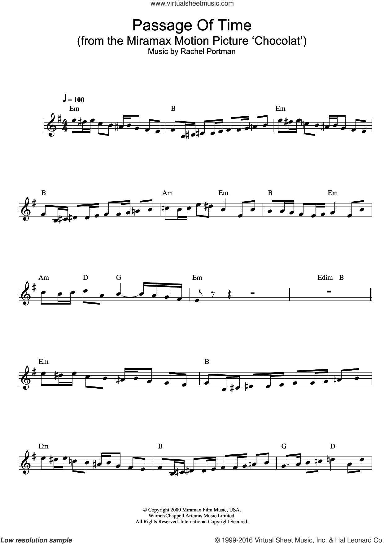 Passage Of Time (from Chocolat)