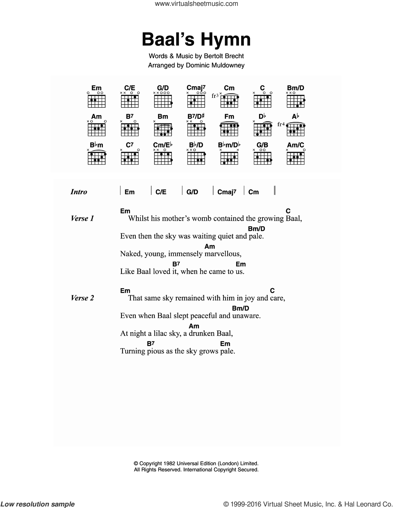 Baal's Hymn