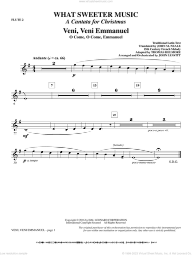 What Sweeter Music (A Cantata For Christmas)