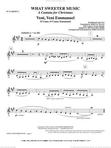 What Sweeter Music (A Cantata For Christmas)