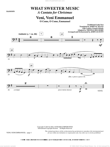 What Sweeter Music (A Cantata For Christmas)